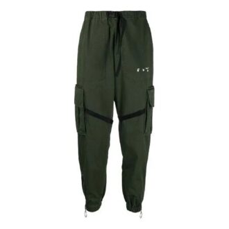 SS21 Cargo Casual lange bukser, løs passform, grønn