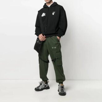 SS21 Cargo Casual lange bukser, løs passform, grønn
