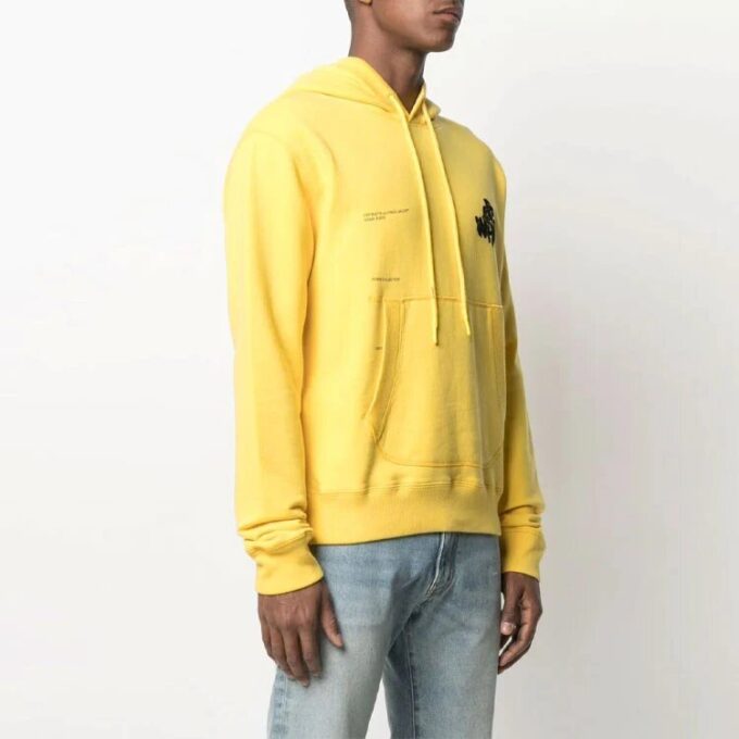 SS21 Casual Alfabet-trykk Løs passform Gul