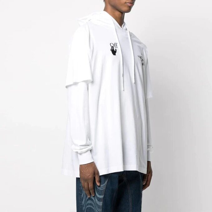 SS21 Casual mønstertrykk hvit