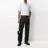 SS21 Casual Stripe shortsærmet skjorte, hvit