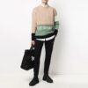 SS21 Colorblock-logo Rund hals Langermet Colorblock
