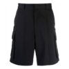 SS21 Ensfargede cargoshorts, svart