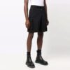 SS21 Ensfargede cargoshorts, svart