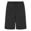 SS21 ensfargede store shorts med løs passform, grå