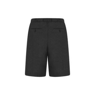 SS21 ensfargede store shorts med løs passform, grå