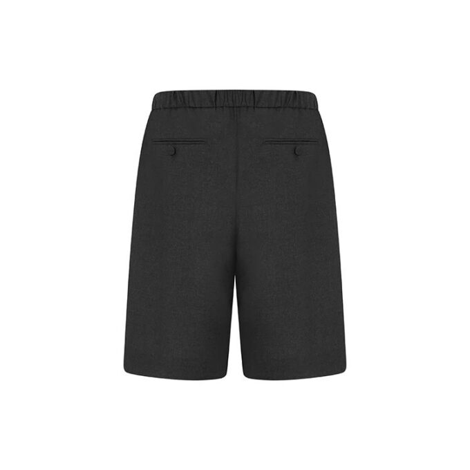 SS21 ensfargede store shorts med løs passform, grå