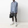 SS21 ensfargede store shorts med løs passform, grå