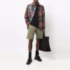SS21 Ensfarget logo-Shorts i khaki