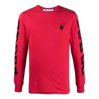 SS21 geometrisk mønster, langermet, slim fit-versjon, rød