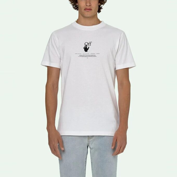 SS21 Graffititrykk, kort ermet, hvit