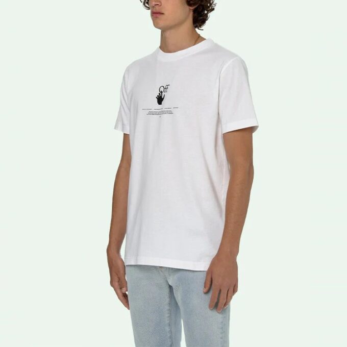 SS21 Graffititrykk, kort ermet, hvit