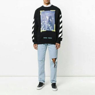 SS21 Gul Zebra-genser Svart