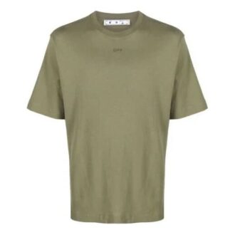 SS21 Gummi med piltrykk, kort ermet, slim fit-versjon, grønn