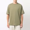 SS21 Gummi med piltrykk, kort ermet, slim fit-versjon, grønn