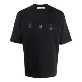 SS21 Hands Logo Shorts kortærmet vanlig versjon svart