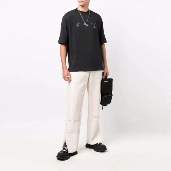 SS21 Hands Logo Shorts kortærmet vanlig versjon svart