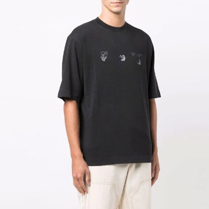 SS21 Hands Logo Shorts kortærmet vanlig versjon svart