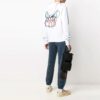 SS21 Hvit genser med graffitilogo
