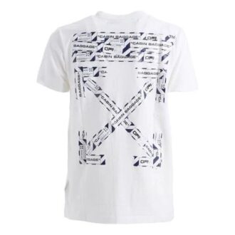 SS21 Logo-alfabet-trykk Rund hals Shorts Kort ermet Standardversjon Hvit