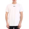 SS21 Logo-alfabet-trykk Rund hals Shorts Kort ermet Standardversjon Hvit