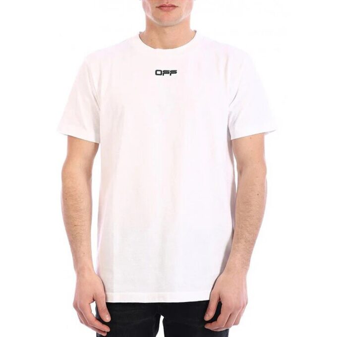 SS21 Logo-alfabet-trykk Rund hals Shorts Kort ermet Standardversjon Hvit