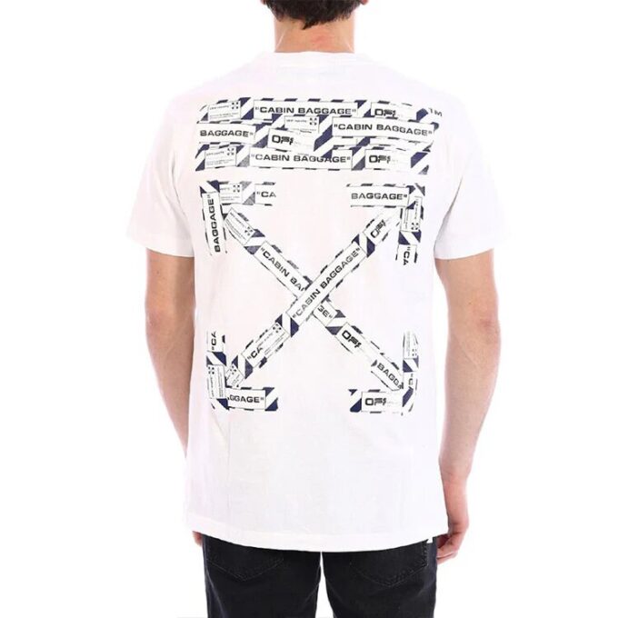 SS21 Logo-alfabet-trykk Rund hals Shorts Kort ermet Standardversjon Hvit
