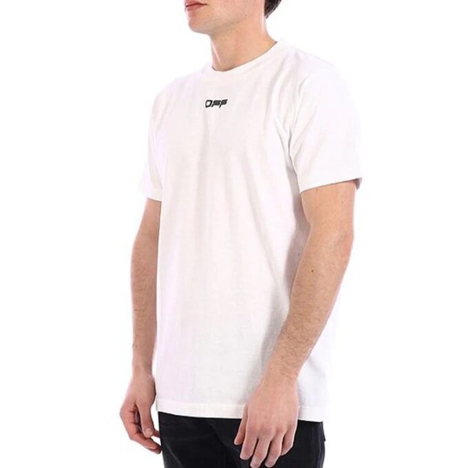 SS21 Logo-alfabet-trykk Rund hals Shorts Kort ermet Standardversjon Hvit