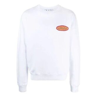 SS21 Logo Alphabet Printing Rundhalset genser Hvit