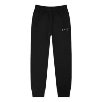SS21 Logo Alphabet Sportsbukser Loose Fit Svart