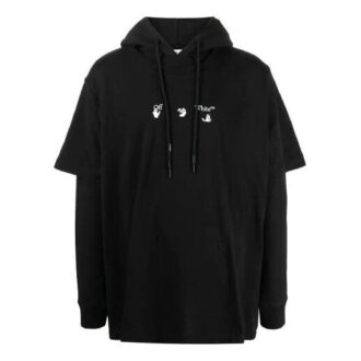 SS21 Logo Arrows mønstertrykk vanlig versjon svart