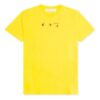 SS21 Logo Arrows Printing Rund hals Shorts Kort erme Løs passform Gul