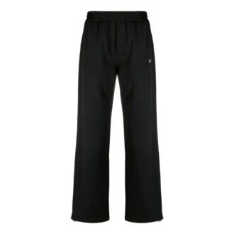 SS21 Logo-brodert casual sportsbukser, svart