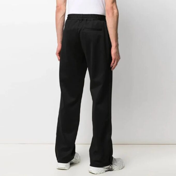 SS21 Logo-brodert casual sportsbukser, svart
