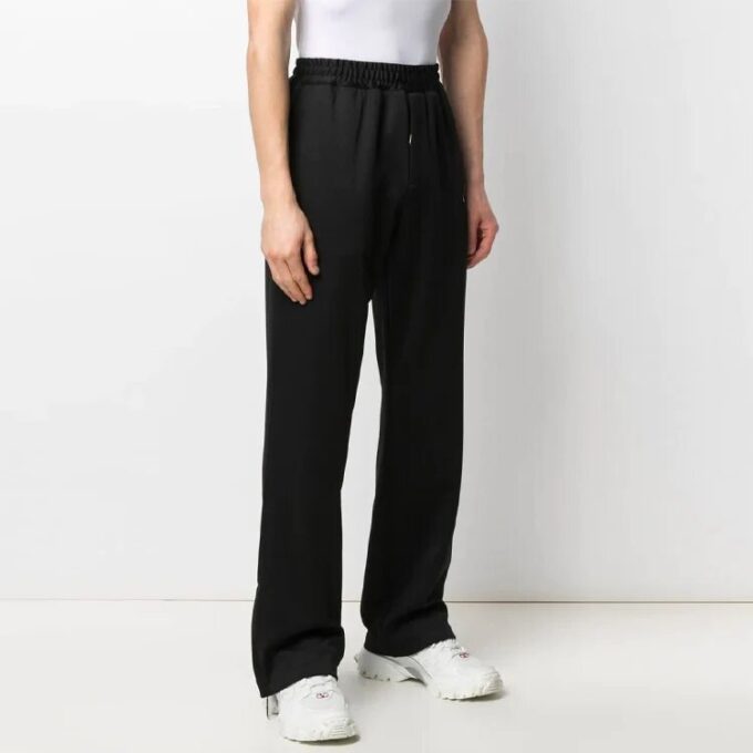 SS21 Logo-brodert casual sportsbukser, svart