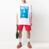 SS21 Logo-broderte sportsshorts Rød