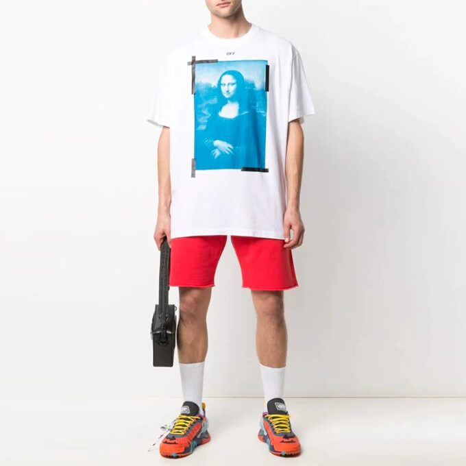 SS21 Logo-broderte sportsshorts Rød