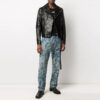 SS21 Logo-mønster Glidelås Slim Fit-versjon Svart