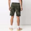 SS21 Logo-mønster, knelange sportsshorts, grønn
