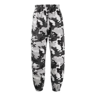 SS21 Logo-mønstertrykk Casual joggebukse Vanlig versjon Kamuflasje Hvit