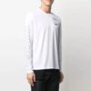 SS21 Logo-mønstertrykk Langermet Slim Fit-versjon Hvit