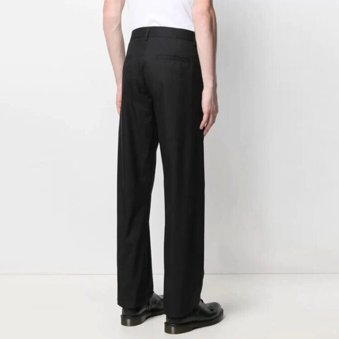 SS21 Logo-mønstret belte, casual langbukser, svart
