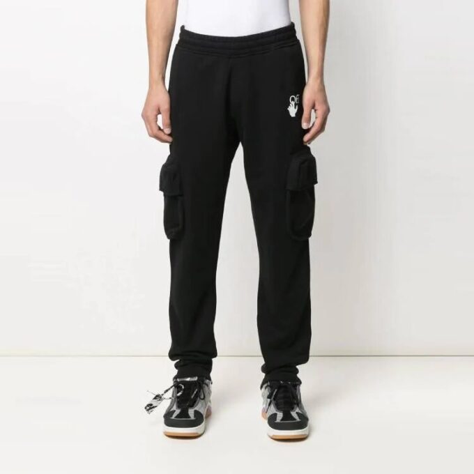 SS21 Logo Pocket Casual Sports Bukser Black