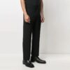 SS21 Logo rett casual langbukser, slim fit-versjon, svart