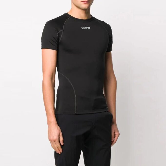 SS21 Logo Sports kortærmet slim fit-versjon svart