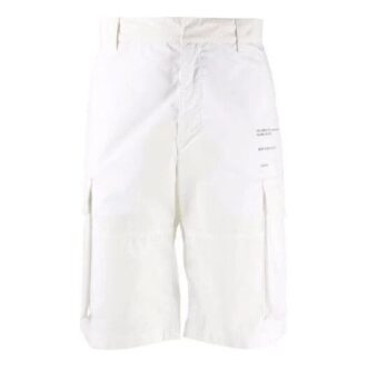 SS21 Logo-trykk Cargo-lommeshorts Hvit