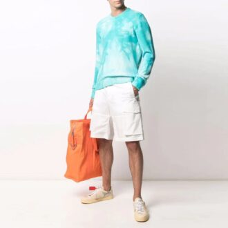 SS21 Logo-trykk Cargo-lommeshorts Hvit