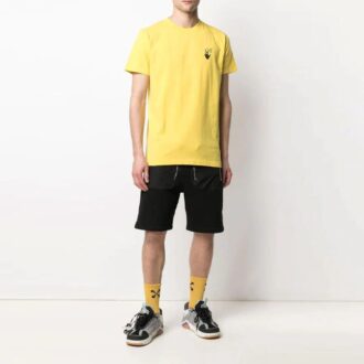 SS21 Logo-trykk, kort ermet, standardversjon, gul