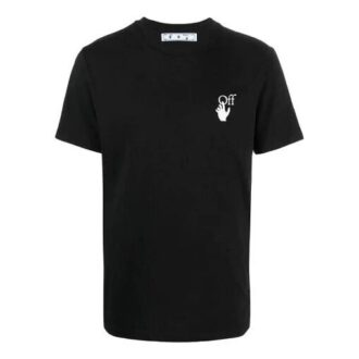 SS21 Logo-trykk, kort ermet, standardversjon, svart