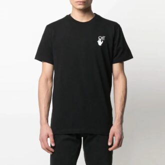SS21 Logo-trykk, kort ermet, standardversjon, svart
